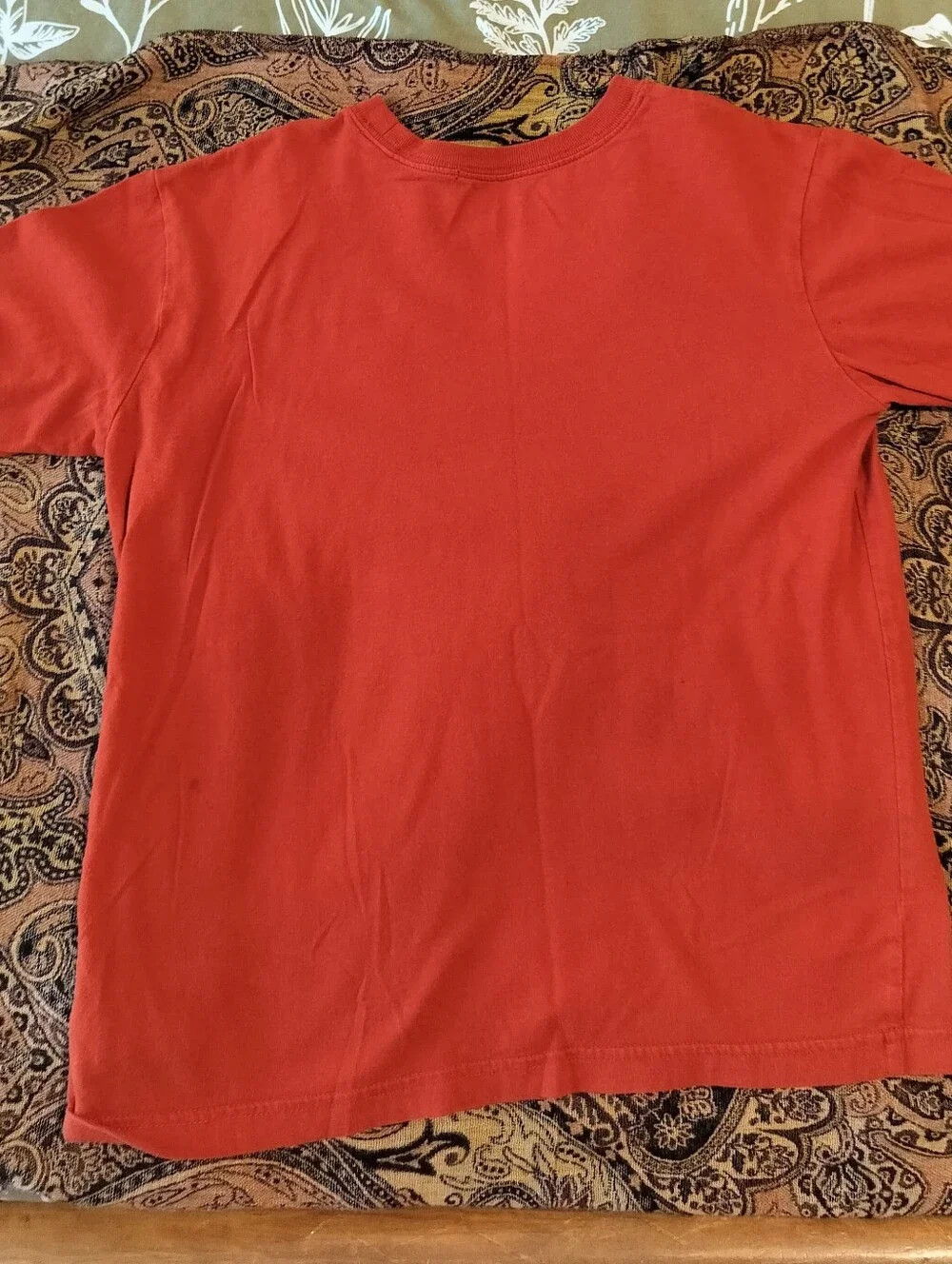 The Children’s Place Boys Orange Guitar Graphic Long Sleeve Tee Size L 10/12
